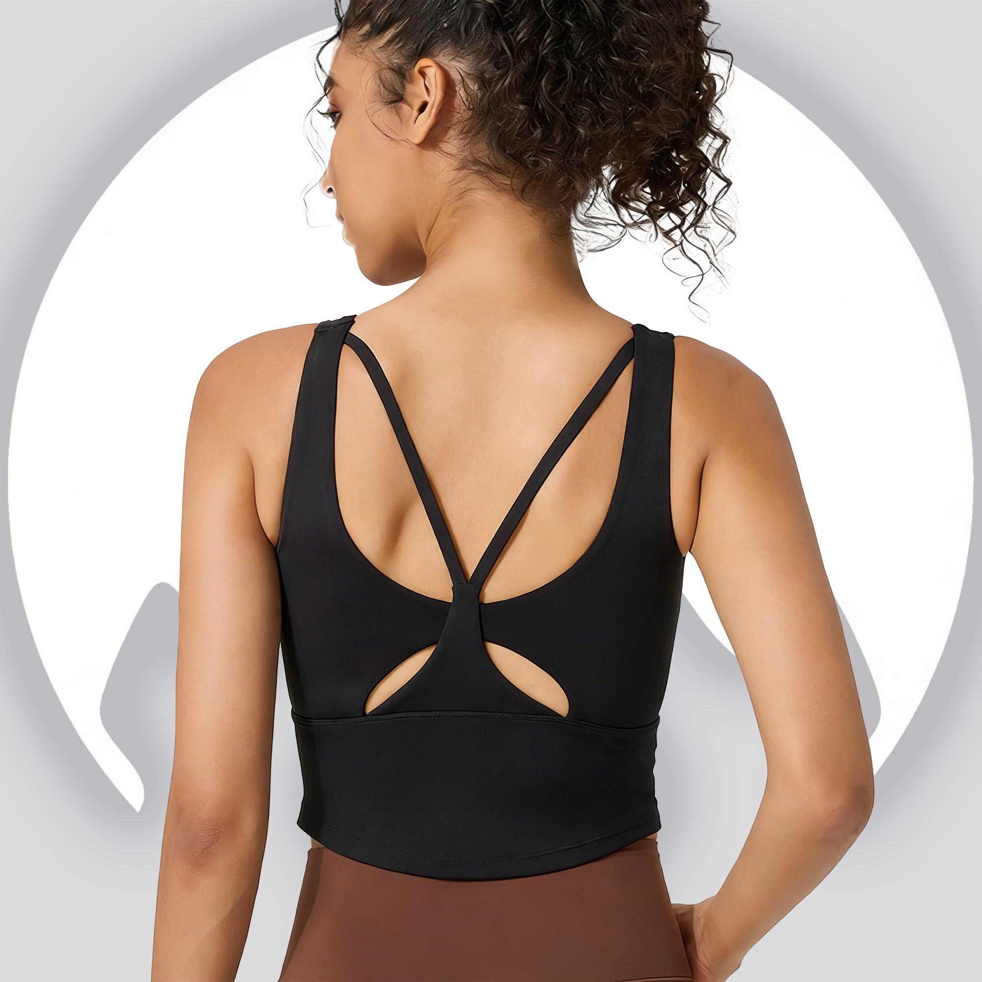 Sports Bra Racerback - Sujetador deportivo de yoga para mujer