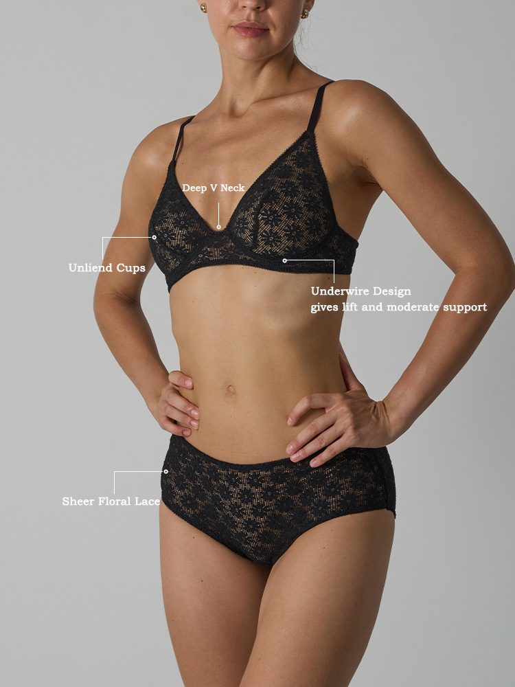 VITALINOVO Conjunto de Lencerí - Sheer Bra Lace reseña y precio
